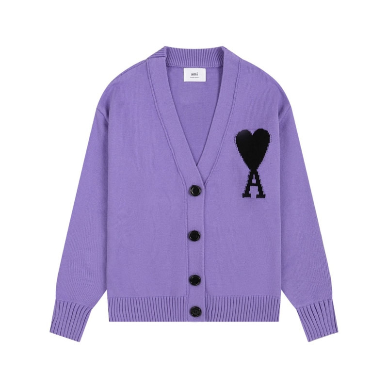 Ami Pairs 2024FW Macaron Large Heart Sweater