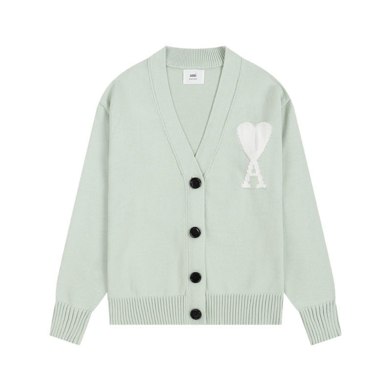 Ami Pairs 2024FW Macaron Large Heart Sweater